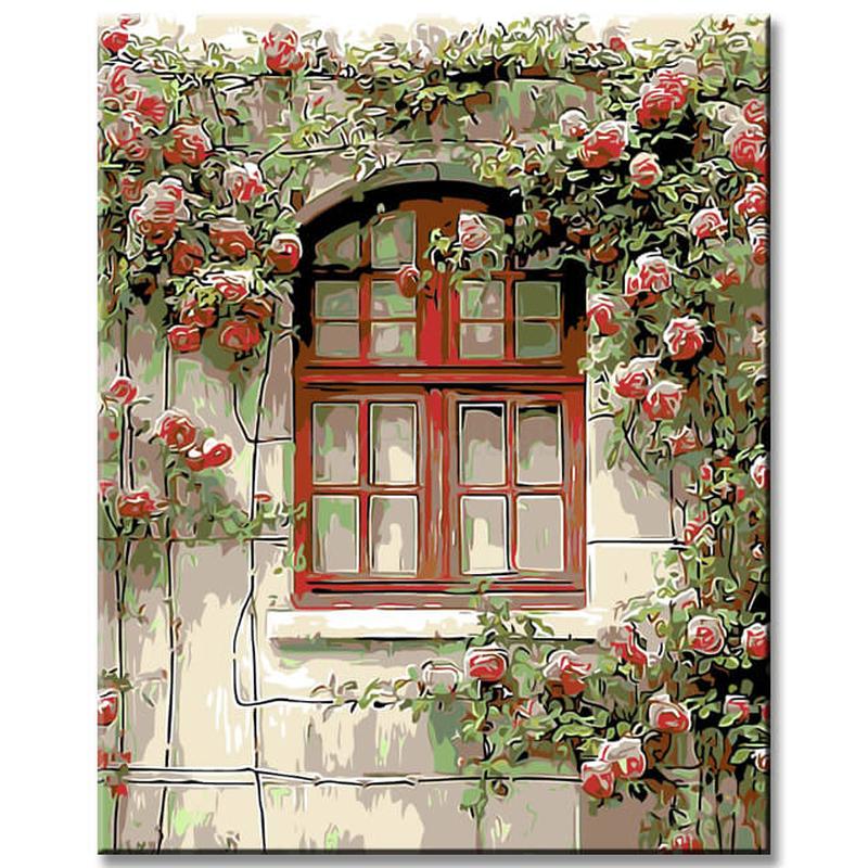Paint by Numbers Rose Vines