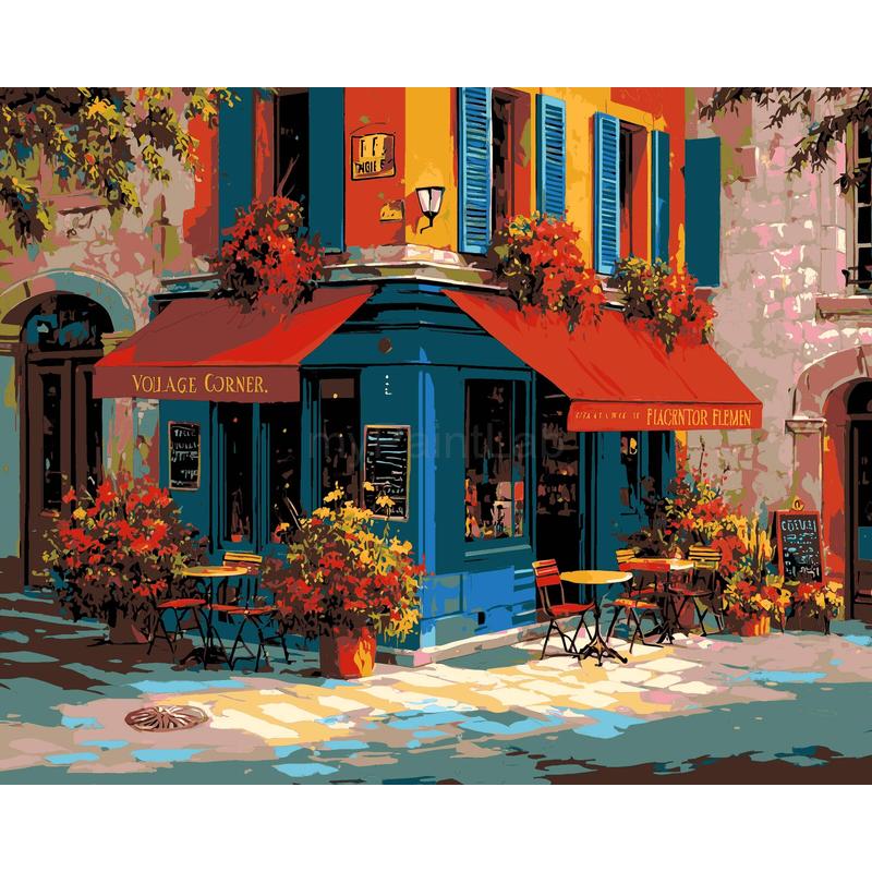 Paint by Numbers Old Town Flower Shop