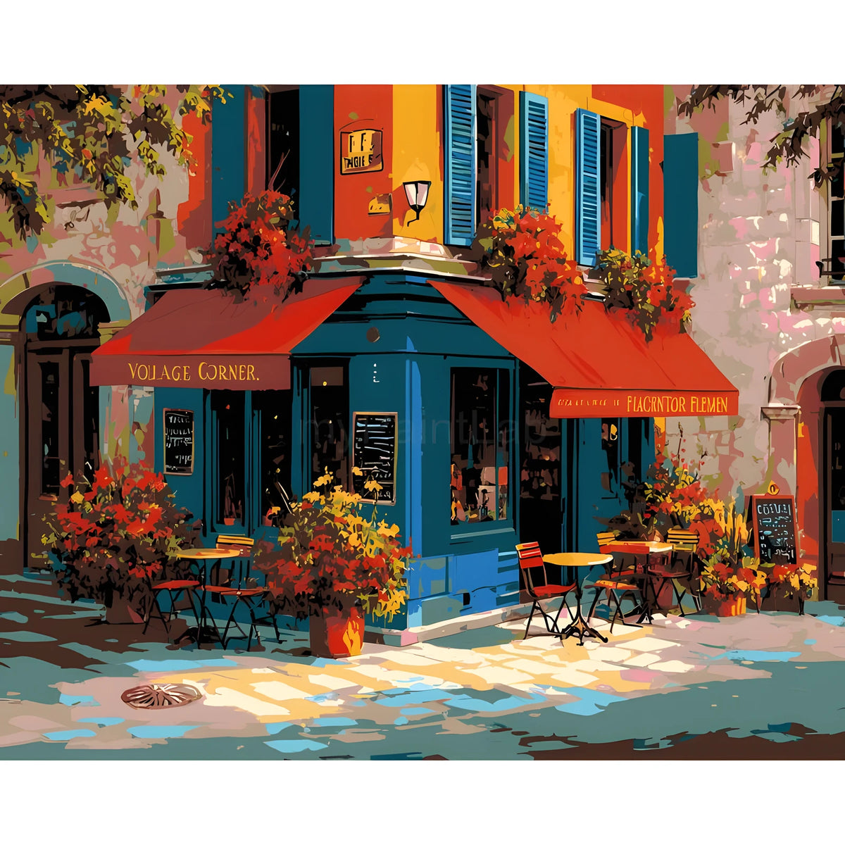 Paint by Numbers Old Town Flower Shop