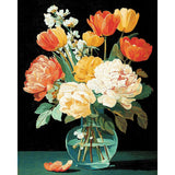 Painting by Numbers Colorful Bouquet of Flowers