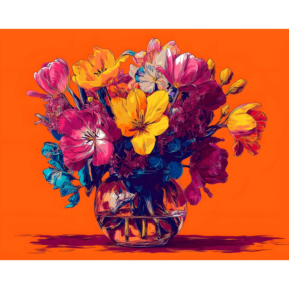 Paint by Numbers Freesias
