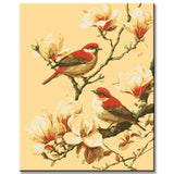 Painting by Numbers Birds and Flowers