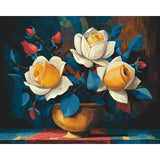 Paint by Numbers Yellow Roses