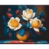 Paint by Numbers Yellow Roses