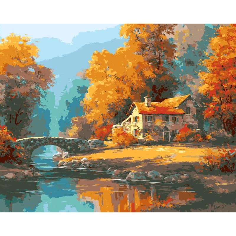 Painting by Numbers House by The Stream