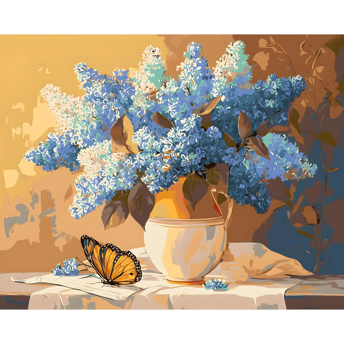 Painting by Numbers Flowers Bouquet of Lilacs