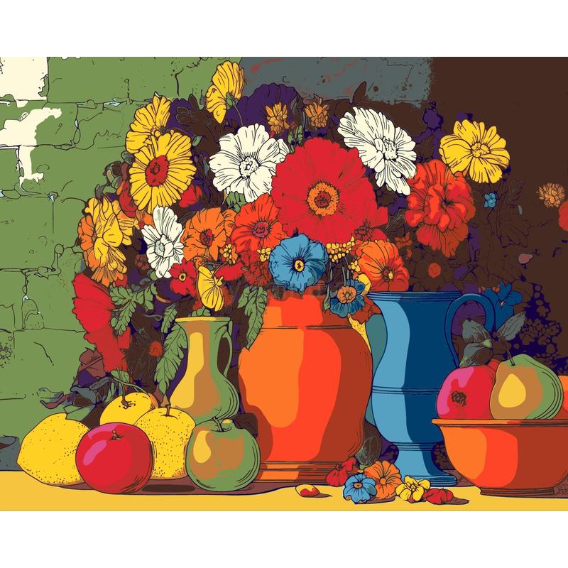 Painting by Numbers Flowers Spring Bouquet