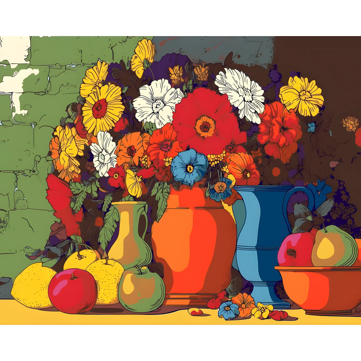 Painting by Numbers Flowers Spring Bouquet