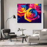 Painting by Numbers Flowers Roses Abstract