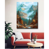 Painting by Numbers Alps Bach