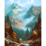 Painting by Numbers Alps Bach