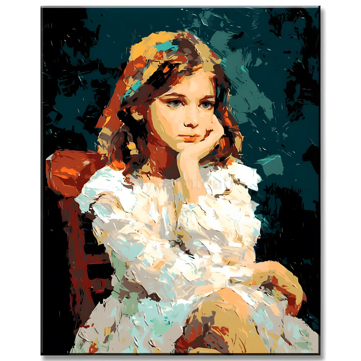 Painting by Numbers People Girl Portrait