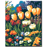Paint by Numbers Pictures Colorful Flower Meadow