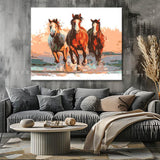 Painting by Numbers Animals Herd of Horses Galloping