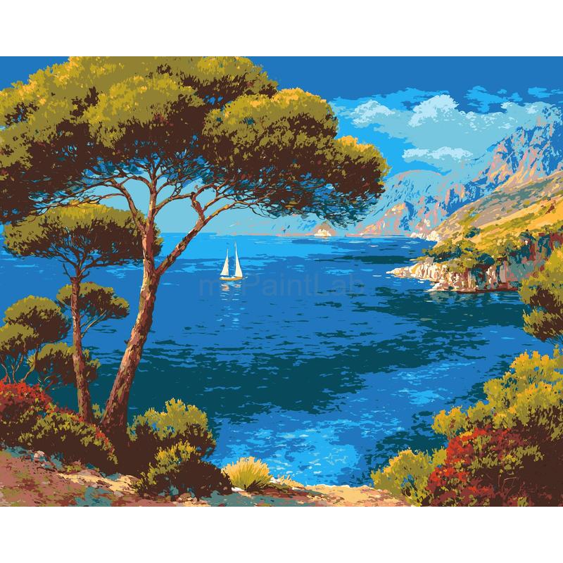 Painting by Numbers Pictures of A Sea Bay