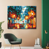 Painting by Numbers Pictures Alley of Lights in The Rain
