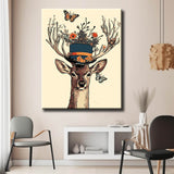 Painting by Numbers Deer with Butterflies