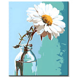 Paint by Numbers Art Motif Flower in Vase