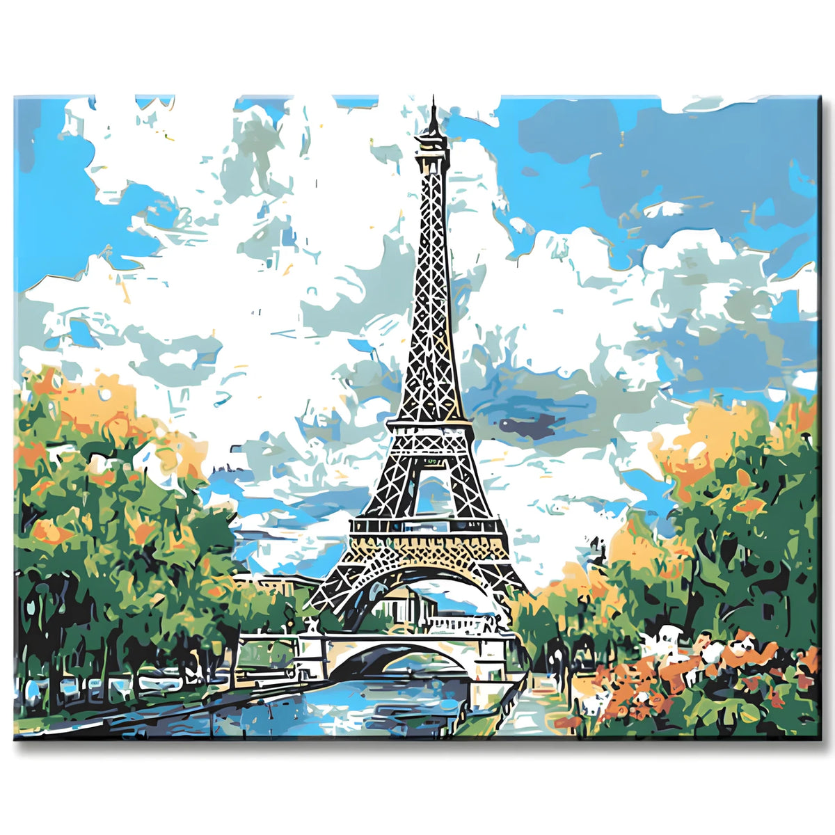 Paint by Numbers Paris Eiffel Tower in Summer