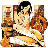 Paint by Numbers Nude Orange