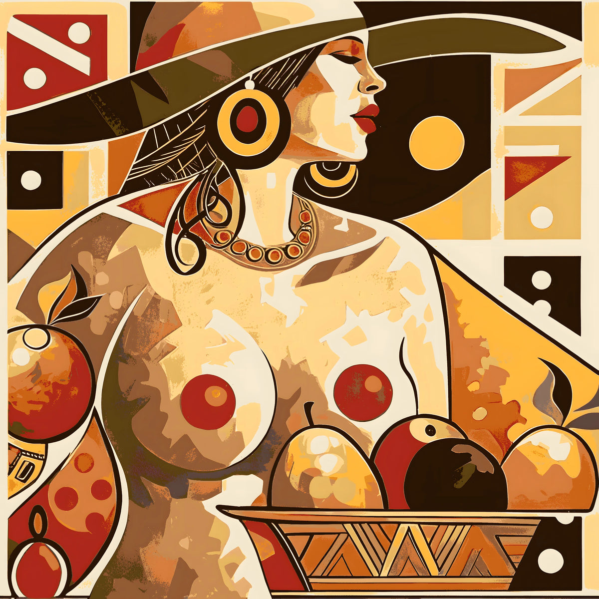 Painting by Numbers Nude with Hat