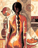 Painting by Numbers Nude Woman with Braid