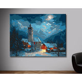 Paint by Numbers Winter Village