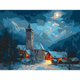 Paint by Numbers Winter Village