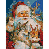 Painting by Numbers Santa Claus and His Friends