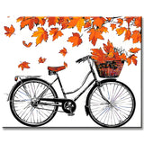 Painting by Numbers Bicycle in Autumn