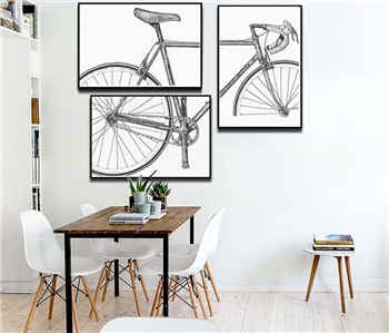 bicycle racing bike black and white seat