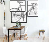 bicycle racing bike black and white seat
