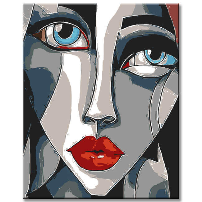 Painting by Numbers Abstract Art Faces Urban World Modern Art
