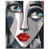 Painting by Numbers Abstract Art Faces Urban World Modern Art
