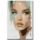 Painting by Numbers Abstract Art Woman Face Modern Art