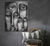 Painting by Numbers Abstract Art Faces Urban World