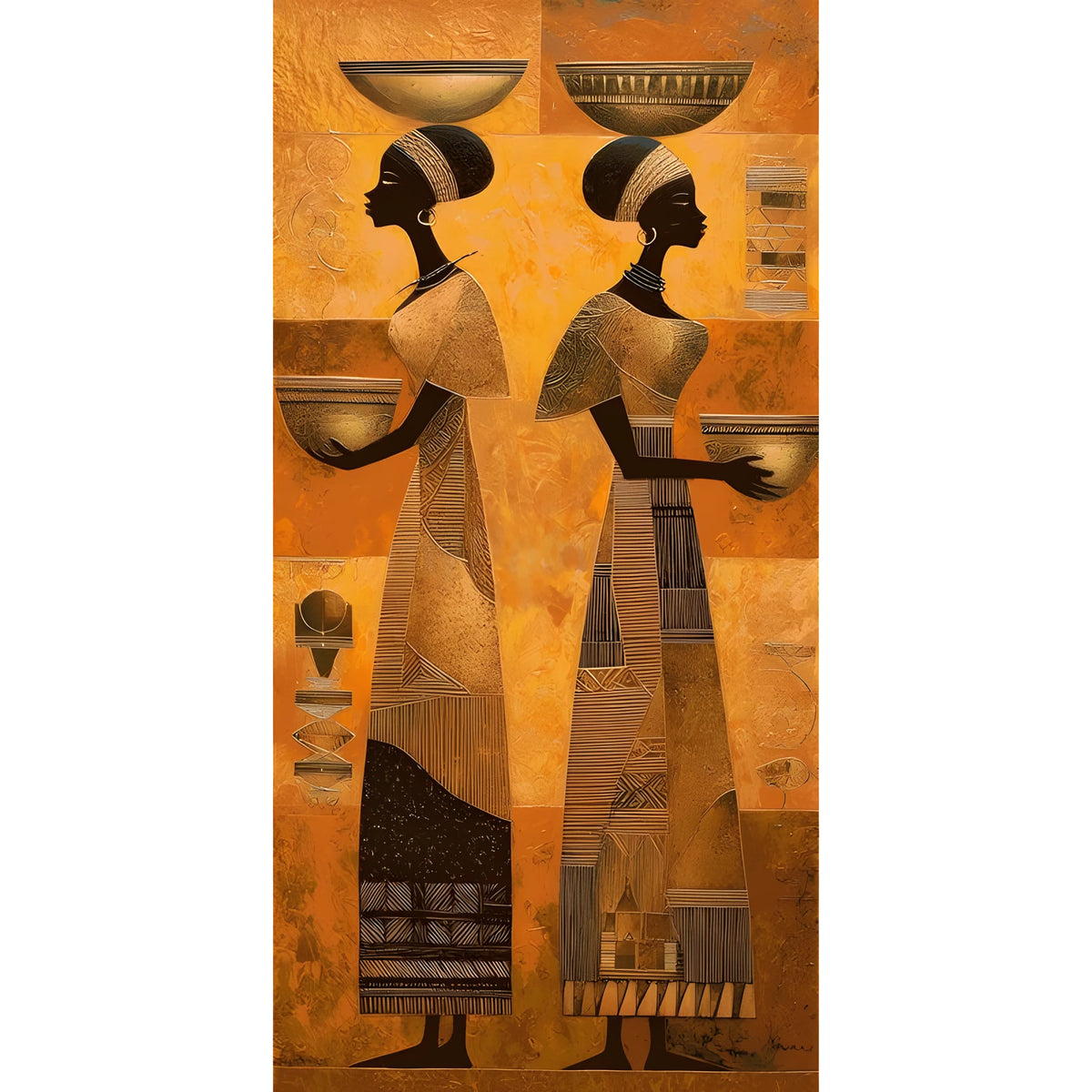 Painting by Numbers Africa Women At Work Modern Art