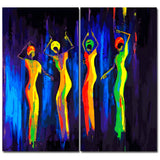 Painting by Numbers Africa Women Dance- 2-Panel (Duo)