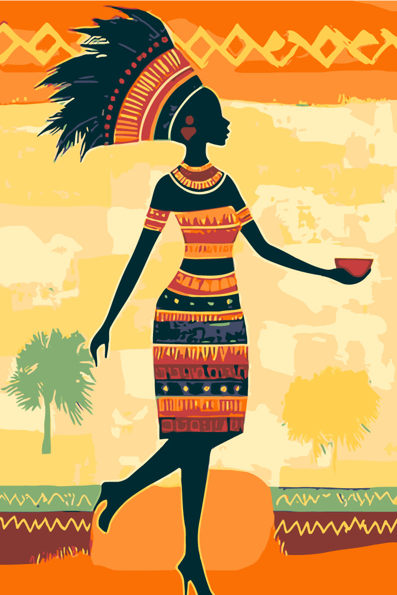 Paint by Numbers Africa Art Carrier