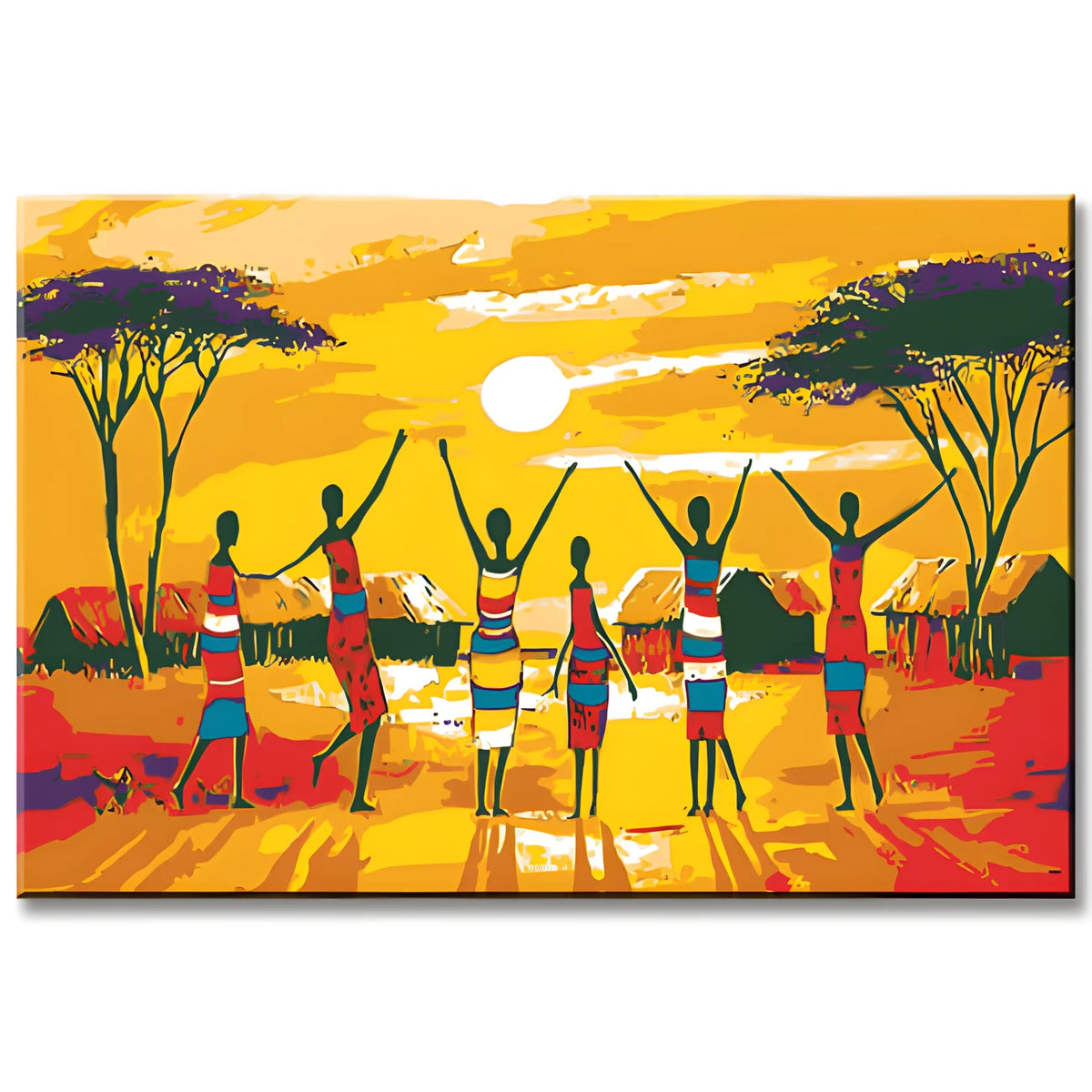 Painting by Numbers Africa Village in Steppe