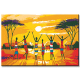 Painting by Numbers Africa Village in Steppe
