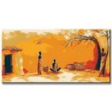 Painting by Numbers Africa Village in Steppe Everyday Life