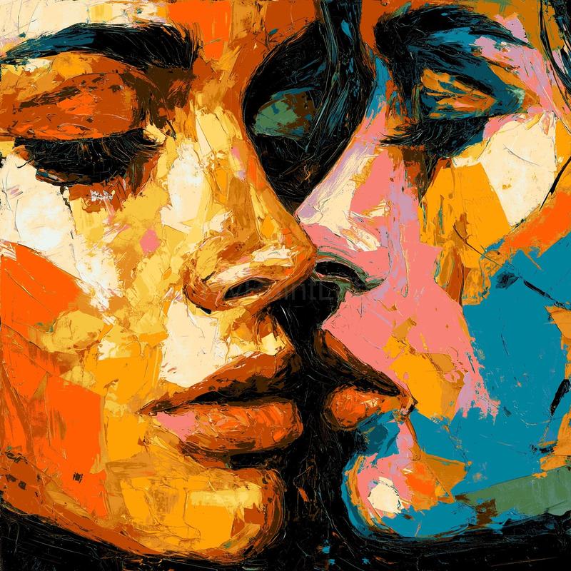 Painting by Numbers Art Man and Woman Together