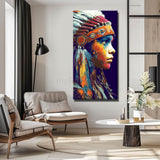 Painting by Numbers Woman Native American