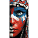 Painting by Numbers Woman Native American Tradition
