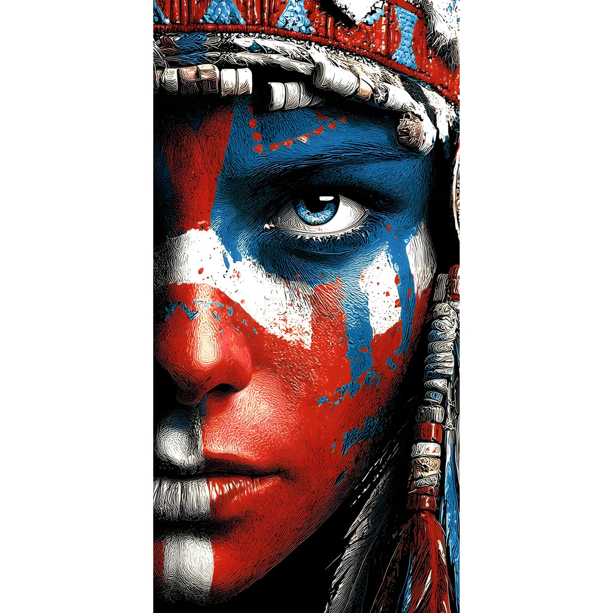 Painting by Numbers Woman Native American Tradition