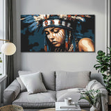 Paint by Numbers Painting of Indian Chief