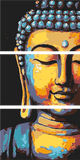 Painting by Numbers Sleeping Buddha Tradition- 3-Panel (Triptych)