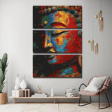 Painting by Numbers Buddha Southeast Asia Colored 3-Panel (Triptych)