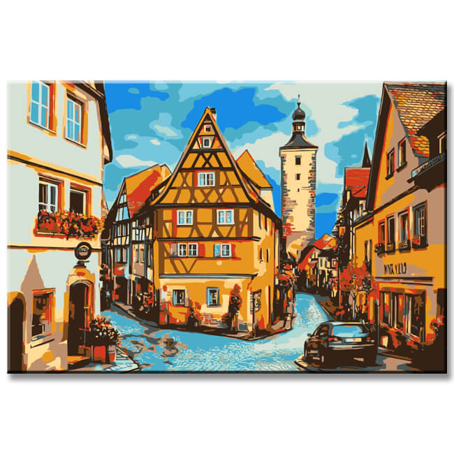Painting by Numbers Germany Rothenburg o.d. Tauber